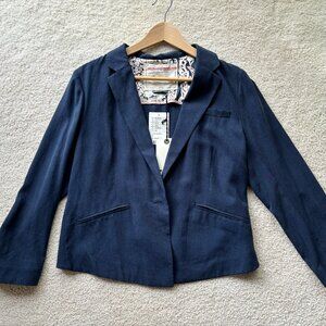 Anthropologie navy blazer